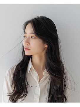 カフーヘアー 本店(Cafu hair) 髪質改善 ダークブラウン ロング 艶髪