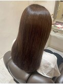 美人ストレート/マンツーマン/ヘアエステ/キャラメルブラウン