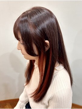 インナーレッドカラー＋ハイライト/デザインカラー