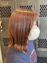 アチーブティルスマートサロン 豊川末広通店(achieve till Smart Salon)&nbsp;ボブオレンジカラー