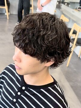 フィフス 大分(fifth) 大分波巻きスパイラルパーマメンズカットラウンドマッシュウルフ