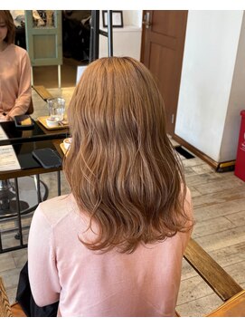 セットアップ 岡山北長瀬店(SET-UP) ミルクティーカラー(ブリーチ)