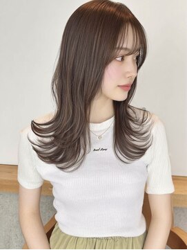 トーン 上大岡(tone.) ミディアムレイヤー*レイヤーカット*髪質改善 *ベージュ*