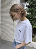【工藤武士】切りっぱなしボブ×ベージュカラー/門前仲町
