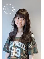 パーチ(perch)&nbsp;小顔魅せサイドバング×毛先ふんわりロング