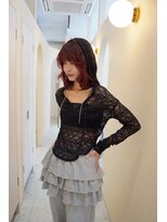 ジーナ 札幌大通(Zina) 美髪*カシスレッド*セミレイヤーカール*Zina札幌大通