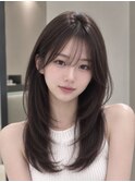 レイヤーカット　顔周りレイヤー　渋谷