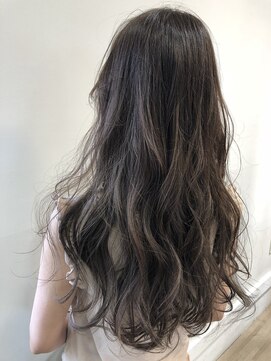 エムサロン 前橋川原(emusalon) カーキグレージュ×ロングレイヤー