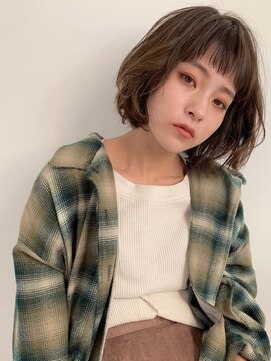 パール(PearL) 《PearL》くせ毛風パーマリラックス感のあるラフボブ