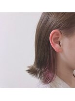 ベルヘアー 長居店(Belle hair)&nbsp;インナーカラー　パープル