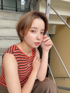 ロンド ストラーダ 心斎橋(Lond strada) ショート×ハイライト白髪ぼかし×愛され似合わせカット[心斎橋]