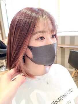 ヘアサロン フラット(hair salon flat) ティーンズ10代20代30代インナーカラーツヤ髪暖色カラー愛され