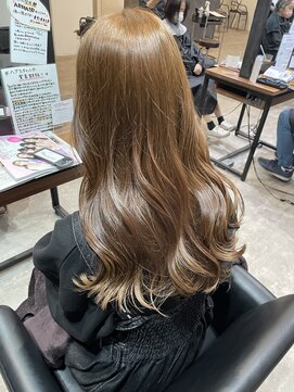 アールヘアー(ar hair) 【市川諒】こんな色がよかった！ブリーチなし艶ミルクティー