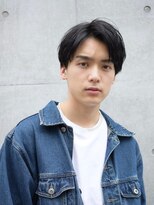 メンズヘアナチュラルアップバングショート