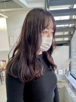 ヘアー アイス 御器所本店(HAIR ICI) 大人可愛いピンクアッシュブリーチなしカラー