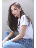 【Blanc】髪質改善＿＿縮毛矯正＿ブルーグレージュ ＿ロング