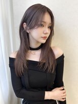 ラルムバイシー 新宿(LARME by Sea)&nbsp;ラベンダーグレージュ×韓国レイヤー【新宿/韓国】顔周りカット