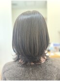 レイヤーボブ×アッシュブルー