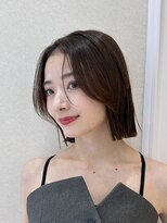 マリックインク バイ キューミー(MARIC inc. by Qmee)&nbsp;【マリコ】フェイスレイヤー/切りっぱなしボブ/グレージュ