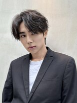 スタッド 松戸(stud. Men‘s)&nbsp;フェザーパーマ/ニュアンスパーマ/センターパート/毛流れパーマ