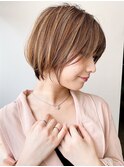 20代30代40代大人美人小顔ショートエアリー丸み