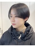 ミニウルフレイヤーカット顔周り前髪韓国ショートボブ/原宿