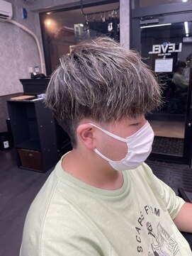 レベル 葛西店(LEVEL) マッシュ ハイライト メッシュ メンズカット 葛西メンズ