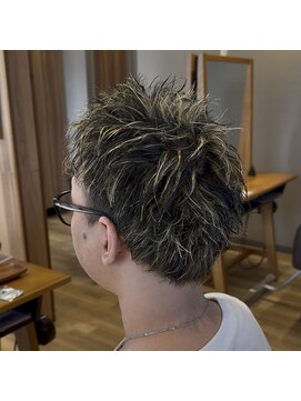 レイ 万博記念公園店(Ray) スパイキーショート/メンズハイライト/つくば美容室