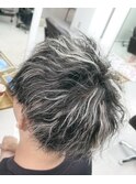 ツイスパホワイトメッシュフェード