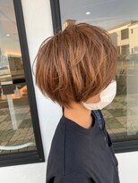 ヘアーテラスエム 奈良店(hair terrace M)&nbsp;【ハイトーン】【ミルクティーベージュ】【ショートボブ】