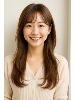 ウールーバイリンク(Wooluuw by Lin9)&nbsp;ベージュブラウン　ゆる巻きロング