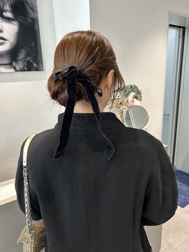 トリッカ シブヤ(TRICCA SHIBUYA) シニヨンへあ/シンプルアレンジ/リボンアレンジ/お呼ばれセット