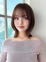 アフロート エル 大阪(AFLOAT L) ミディアムレイヤーカットと外ハネの組み合わせが可愛い◎