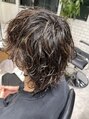 モニカ 新横浜店(Monica) 初めてでも挑戦しやすい、朝が楽になるウルフパーマ×メッシュ