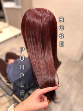アッシュ 八王子店(Ash) ローズパープル/髪質改善カラー