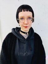 クク 渋谷(QUQU) ボブ オン眉 黒髪