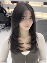 ネハス ナガオカ(nehus.nagaoka)&nbsp;xカット//ホワイトグレージュ/レイヤーカット/チェリーブラウン