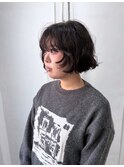 カールは曲がる程度に◎ ナチュラルパーマ
