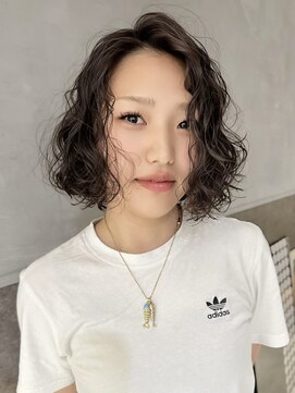 ボコカ(bococa) 大人女性ボブパーマスパイラルパーマウェーブヘア