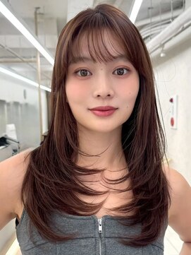アッシュ 洋光台店(Ash) ★レイヤーカット韓国風ダブルカラー顔周り前髪カットボブ