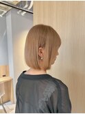 大分ショートボブ顔周りレイヤーカット髪質改善カラー