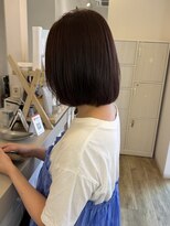 ジュエ ヘアー デザイン(Jue hair design)&nbsp;秋におすすめ！こっくりショコラブラウンボブ/３０代/知立市