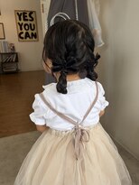 バトン(BATON)&nbsp;【キッズヘアセット】ツインアレンジ/キッズ/ツインヘア/西大分