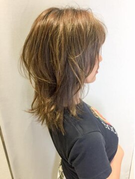 リノ 吉祥寺(Lino kichijoji) 透明感カラー×ミディアムレイヤー伸ばしかけ　Lino by U-REALM