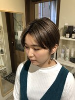 ワンバイワンクラッカ(one by one CLACCA)&nbsp;ブリーチオン シアベージュ×ストリートショート