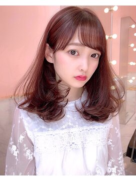 ルイ(LOUIS) 【 LOUIS 】ブリーチなしのピンクブラウン