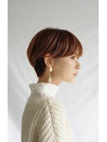 ミングル(MINGLE)&nbsp;大人可愛い切りっぱなしひし形レイヤーカットモカベージュ