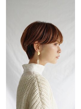 ミングル(MINGLE) 大人可愛い切りっぱなしひし形レイヤーカットモカベージュ