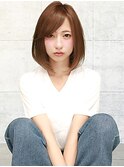 小顔ショート×ブランジュカラー×ハイライトカラー×イルミナ