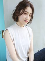 バース(BIRTH)&nbsp;天神【BIRTH】前髪長めAラインボブ×マロンベージュ